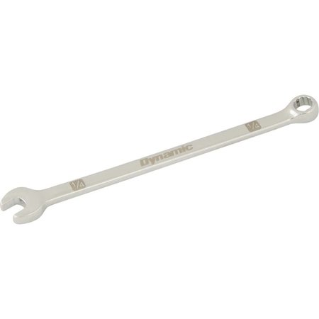 DYNAMIC Tools 1/4" 12 Point Combination Wrench, Mirror Chrome Finish D074008